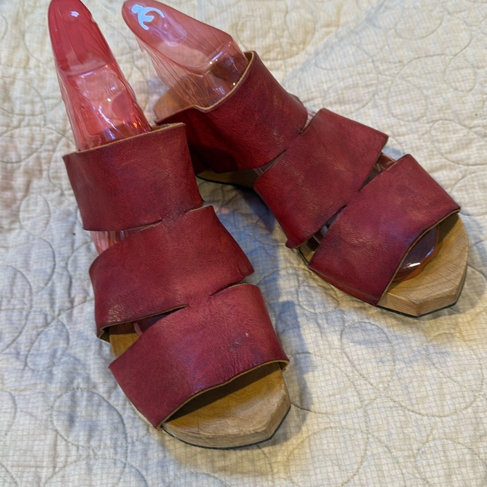 CYDWOQ Anchor Sandals Red 39.5